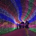 thumbnail image 2 of Color personalizado 1,5x1,5 M/2x 3M/4x6M8*10M guirnalda ventana cortina LED red malla Navidad Hada luz boda fiesta vacaciones Luz, 2 of 4