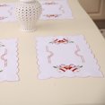 thumbnail image 4 of 4pcs Christmas Embroidered Eat Mat Christmas Dining-table Decoration Santas Bell Candle Walking Stick Embroidered Placemat Christmas Dinner Mat Christmas Desktop Adornments Random Style, 4 of 7
