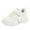 White, variant on XXWXYD Fashion All Seasons Children Sports Shoes Girls Flat Sole Thick Sole Non Slip Light Lace Up Hook Loop Solid Color Comfortable Casual Canvas Shoes(3.5-4 Years,Male)