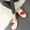 thumbnail image 5 of Wovix Couple Matching Shoes Cartoon Slippers for Womens Mens Cute Cozy Plush Warm -on House Shoes for Indoor and Outdoor Love Heart Slippers Pink 39, 5 of 7