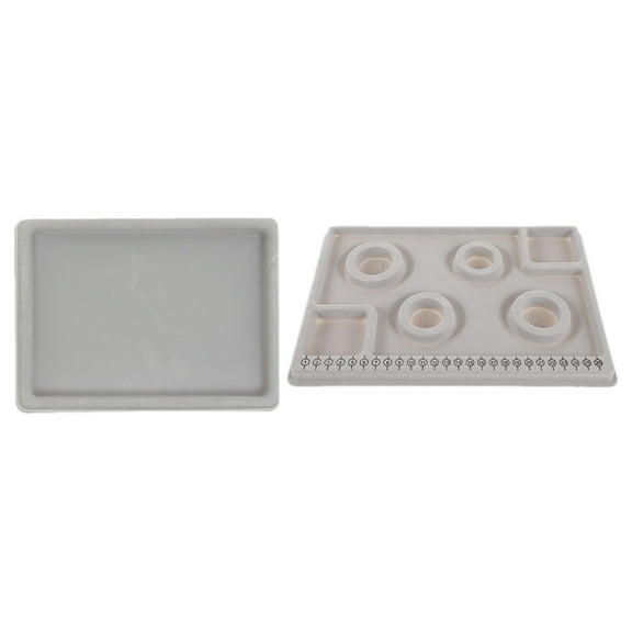 MLINS  2 Pcs Bead Mat for Jewelry Making Design Boards Small Beads Charms Grey