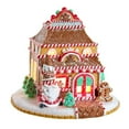 thumbnail image 1 of Kurt S. Adler GBJ0027 7.5 in. Lighted Gingerbread Shop, 1 of 1