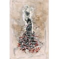 thumbnail image 2 of Wiley, Marta 11x14 Black Ornate Wood Framed with Double Matting Museum Art Print Titled - Flamenco On Linen, 2 of 4