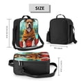 Cauagu Meditating French Bulldog Insulated Lunch Bag Reusable Lunch