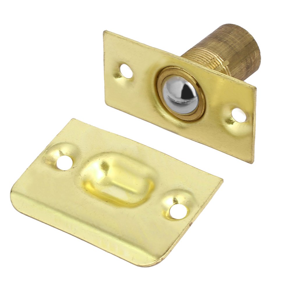 Metal Strike Plate Closet Door Ball Catch Latch Catcher Hardware Gold