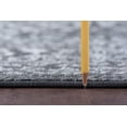 thumbnail image 4 of Transitional 2x3 Area Rug (2' x 3') Brocade Gray, Charcoal Indoor Scatter Easy to Clean, 4 of 7