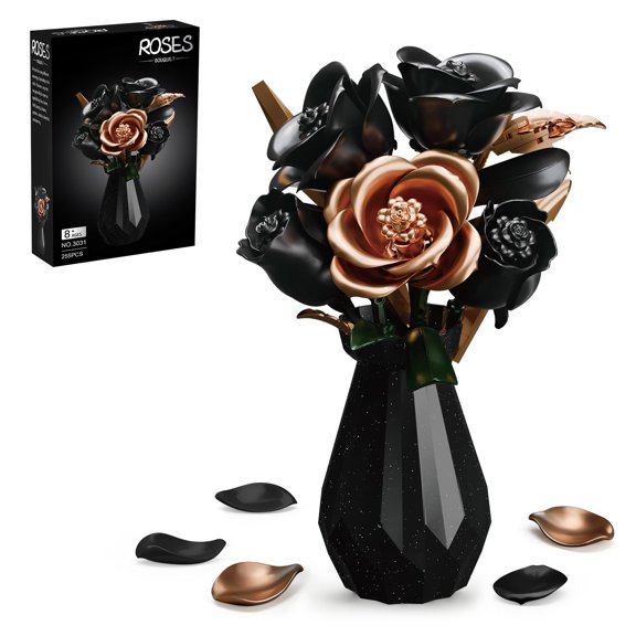 Ramo de flores APENGBAOL de 255 piezas con rosas negras