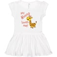 thumbnail image 3 of Inktastic My Nonna Loves Me- Cute Giraffe Girls Toddler Dress, 3 of 5