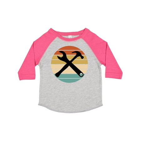 

Inktastic Construction Tools Retro Sunset Gift Toddler Boy or Toddler Girl T-Shirt