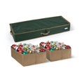thumbnail image 2 of Covermates Keepsakes Adjustable Underbed Ornament Storage Bag, Carrying Handles, Padded Protection - Holiday Storage-Green, 2 of 9