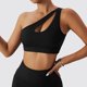 thumbnail image 3 of Sujetador deportivo de un solo tirante para entrenamiento, sujetador deportivo para mujer, sujetador deportivo de un solo hombro, sujetador deportivo para yoga, consigue más, 3 of 8