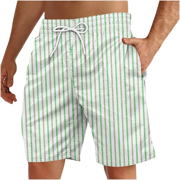 Pantalones Cortos para Hombre Atléticos Pantalones de Playa de Impresión Especial, Pantalones Cortos Atléticos de Poliéster Elásticos para Hombres
