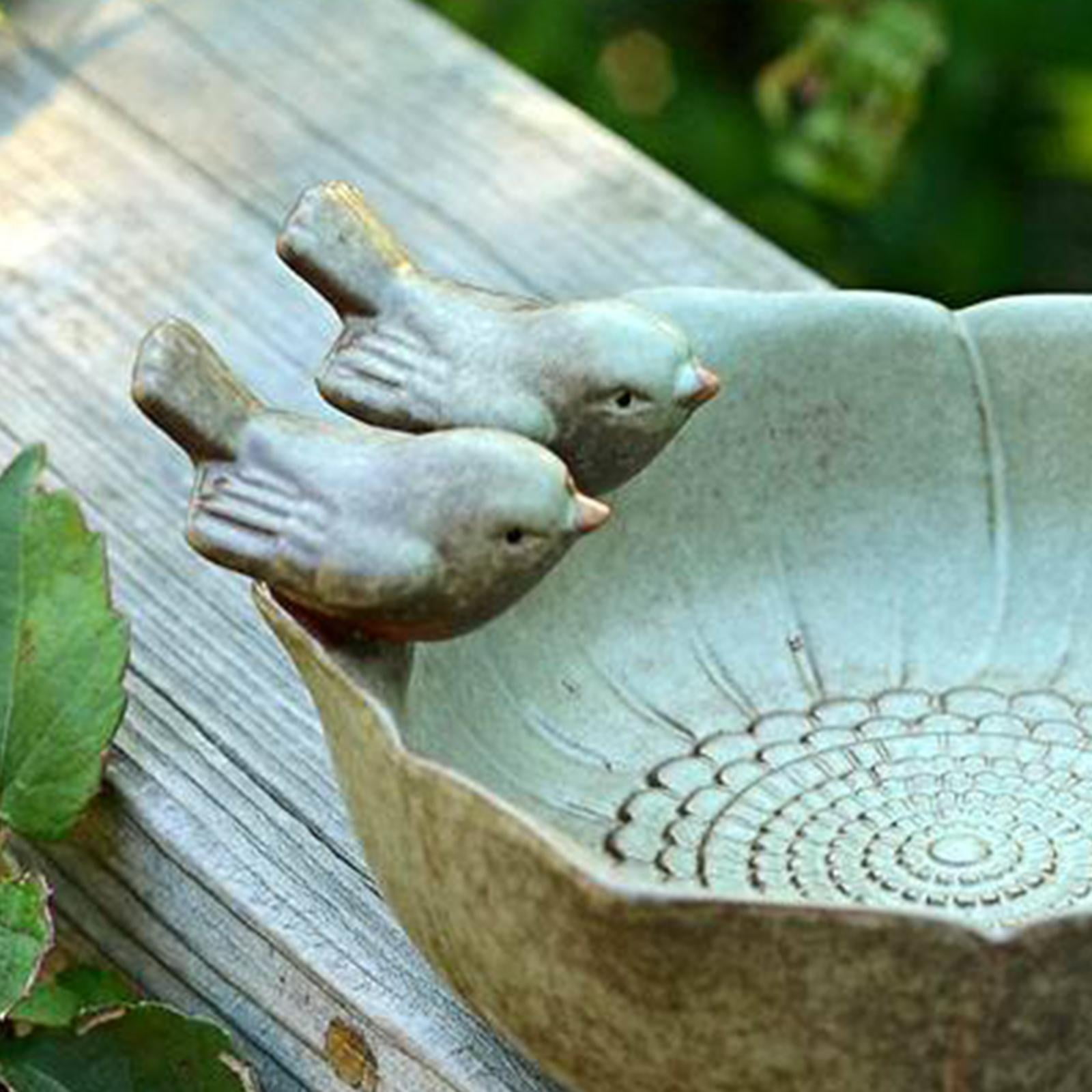 Ceramic Bird Bh Bird Feeder Cartoon Aquarium Flower Pot Fruit Ple Home Furnishing Outdoors