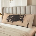 thumbnail image 6 of Picia Child And Lion Sketch Body Pillow Cover - Super Soft Microfiber 20x54 Body Pillow Case - Envelope Closure, Wrinkle, Stain Resistant Body Pillow Cover,Elegant Bedding, 6 of 8