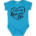 thumbnail image 3 of Inktastic I Love My Oma and Opa in Black Chalk Heart Boys or Girls Baby Bodysuit, 3 of 5