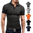 thumbnail image 3 of new Polo Shirt Men Summer Stritching Men's Shorts Sleeve Polo Business Clothes Luxury Men Tee Shirt, 3 of 6