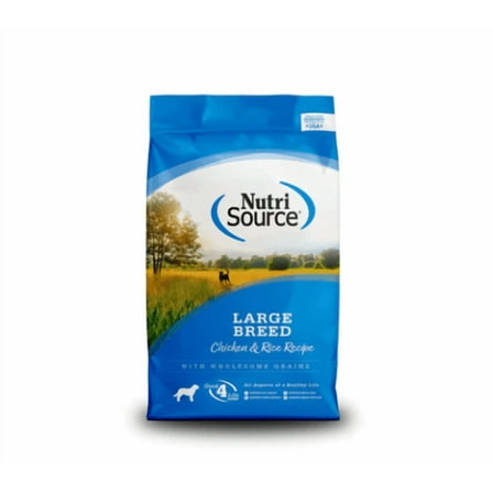 NutriSource Adult Large Breed Chicken & Rice Dry Dog Food 26 lb