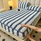 thumbnail image 4 of Fiudx Liquidación de ahorros de verano Sábana ajustable de felpa Funda protectora para cama Colchón Bolsillo Sábana ajustable Invierno Cálido Transpirable Antideslizante para el cuidado de la piel Sá, 4 of 6