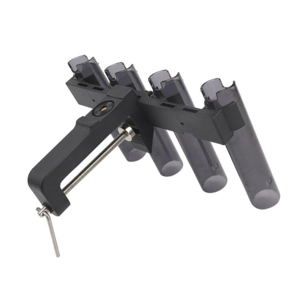 Soporte para caña de pescar, 4 soportes para caña de pescar, capacidad para 4 cañas, 4 soportes para tubos de conexión, soporte para caña de pescar, s