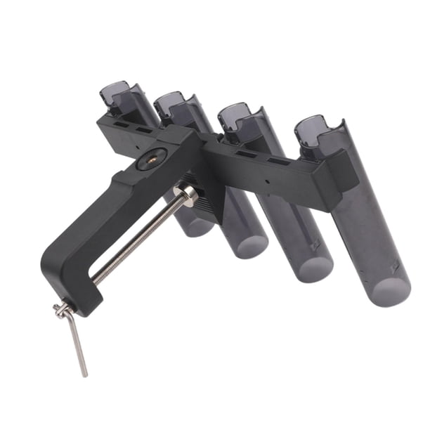 Soporte para caña de pescar, 4 soportes para caña de pescar, capacidad para 4 cañas, 4 soportes para tubos de conexión, soporte para caña de pescar, s