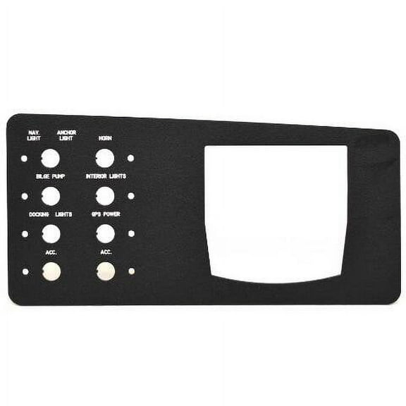 Cobalt Boat Blank Switch Panel 502240BL | 10 1/2 x 5 Inch Black