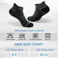 thumbnail image 4 of KOITHOT 12 Pairs Mens Ankle Socks, Socks for Men Low Cut Breathable Cushion Black and Gray, 4 of 6