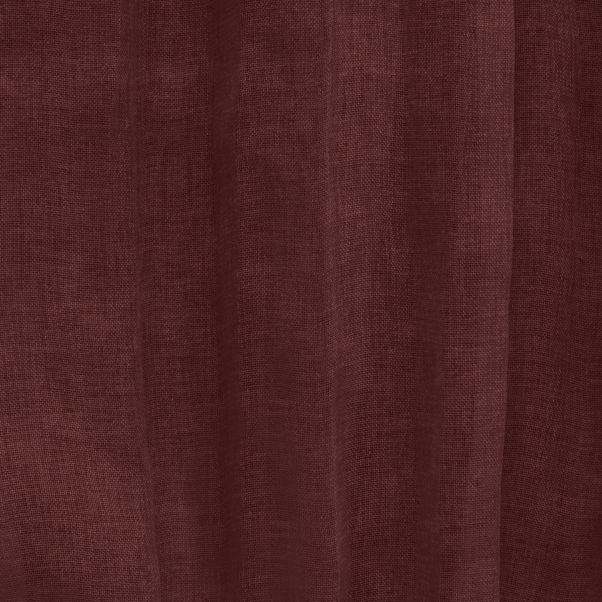 Loft Living Peoria Sheer Dual Header Indoor Curtain 52 x 84 in Burgundy