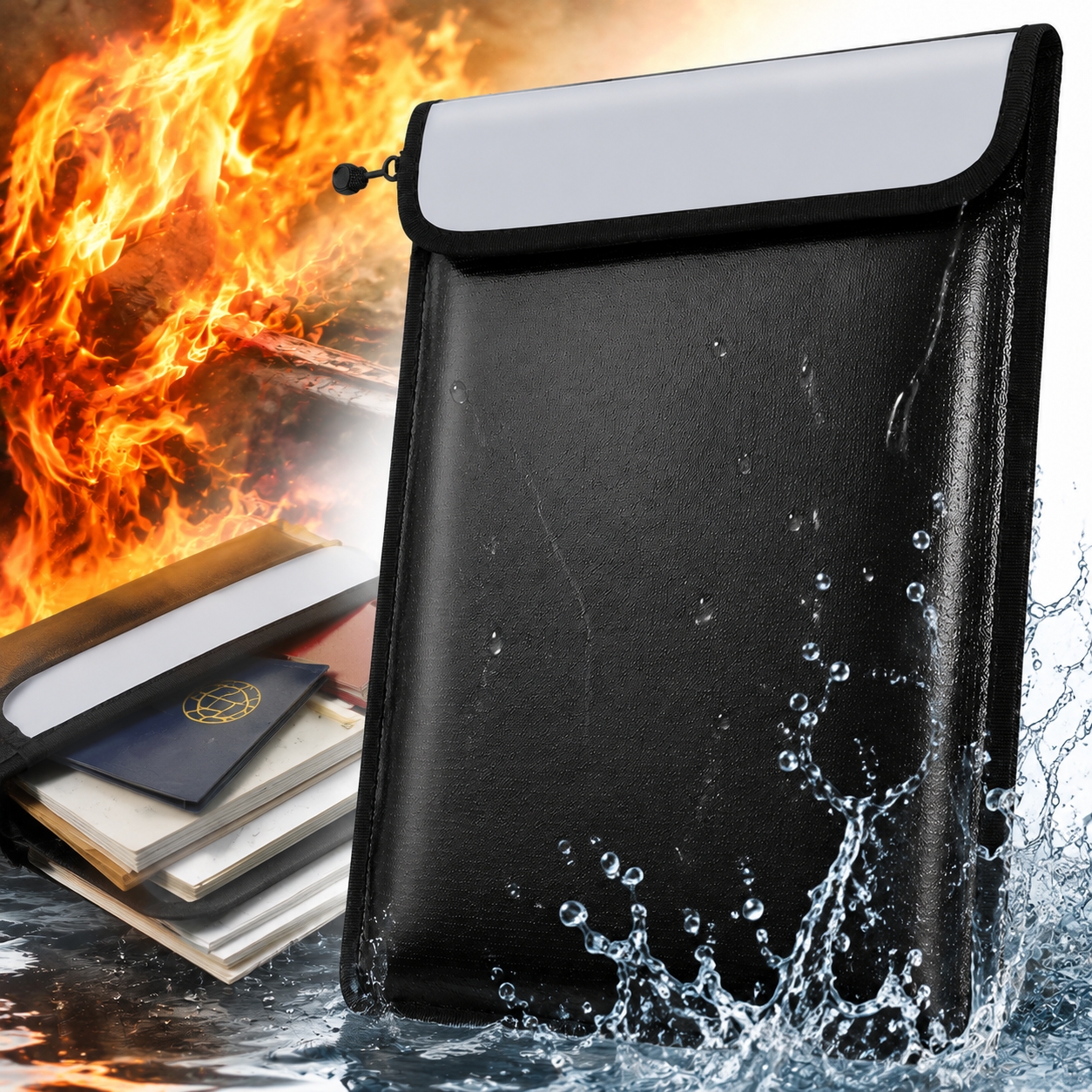 Deally Fireproof & Waterproof Document Bag, 15"x11" photo 1