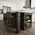 thumbnail image 3 of Ekena Millwork 5"W x 5"D x 35 1/2"H Kent Raised Panel Cabinet Column (Top Block: 6", Bottom Block: 7"), Alder, 3 of 16
