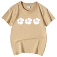 thumbnail image 4 of TZEWGL Chemise Décontractée pour Infnat Motif Graphique Imprimé Col Rond Manches Courtes pour Filles Garçons Taille 10-11T, 4 of 5