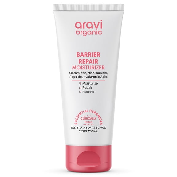 Aravi Organic Barrier Repair Hydrating Face Moisturizer for Smooth, Hydrated Skin, 3.53 oz