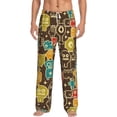 thumbnail image 2 of Picia Robot and Monsters Mens Soft Woven Cotton Elastic Waistband Sleep Pajama Pant Lounge Sleep Pant With Pockets And Drawstring-Medium, 2 of 9