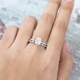 thumbnail image 4 of Jewelerix Oval Cut Ring 925 Silver Moissanite Diamond Engagement Ring 2.50 CT Amazing Proposal Mother's Day Surprise Gift, 4 of 5