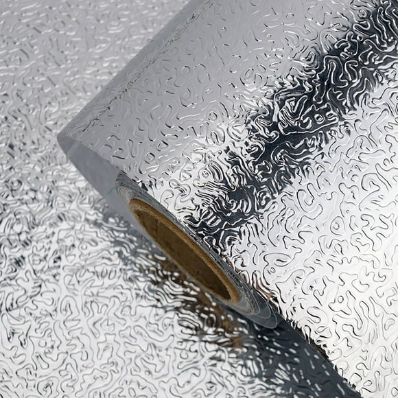 Yeacher itchen Backsplash Wallpaper Sticker Aluminum Foil Paper Self-Adhesive Oil-Proof Heat Resistance Wall Sticker Countertop