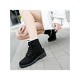 thumbnail image 5 of Lacyhop Boots Warm Winter Women Ankle Boots Booties Combat Lace Up Shoes, 5 of 7