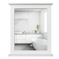 thumbnail image 1 of Gymax Bathroom Wall Mirror W/Shelf Square Vanity Makeup Mirror Multipurpose Usage, 1 of 10