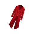 thumbnail image 2 of Dalazy Stylish Steampunk Tailcoat Jacket Gothic Victorian Coat for Men Red XL 1Set, 2 of 6