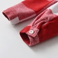 thumbnail image 6 of Huesdet Toddler Baby Boy Girl Flannel Plaid Shirt Jacket Button up Shacket Kid Long Sleeve Coat Top Fall Clothes(Watermelon Red,4-5 Years), 6 of 9