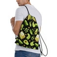 thumbnail image 3 of Drawstring Backpack - Avocado Toast Splash Proof Small Drawstring Gym Bag for Women Men, Cinch Sports String Bag Backpack for Travel Swimming Beach, 3 of 8
