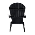 thumbnail image 4 of WestinTrends Tuscany 2-Piece HIPS Outdoor Folding Adirondack Seashell Chair With Folding Ottoman, Black, 4 of 11
