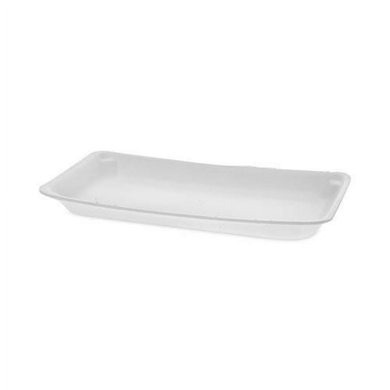 Supermarket Tray, #10P, 10.75 x 5.5 x 1.2, White, Foam, 400/Carton Supermarket Tray, #10P, 10.75 x 5.5 x 1.2, White, Foam, 400/Carton