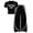 girl clothes#2 Black, variant on HCNTES Tween Girls Clothes 2PCS Sets Crop Tops & Flare Pants with Fashion Print Summer Outfits Teen Girls School Clothing Set 4th of July Outfits for Girls