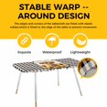 thumbnail image 4 of Yellow Sunflowers Yak Table Cloths for 8 Foot Rectangle Tables, Black White Checkered Rustic Buffalo Patio Waterproof Elastic Fitted Tablecloths, Washable Rectangular Table Cover for Camping, 4 of 8