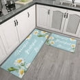 thumbnail image 2 of Daisy Farmhouse Kitchen Rugs Set 2 Piece Colorful Summer Flowers Decor Rug for Kitchen Low-Profile Floor Mats Decor for Home Kitchen 17x30 and 17x47 Inch, 2 of 6