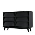 thumbnail image 6 of DEALTOPS Vintage Dresser with 6 Drawers in Bevel Design, Versatile Spacious Storage Cabinet, Black, 6 of 8