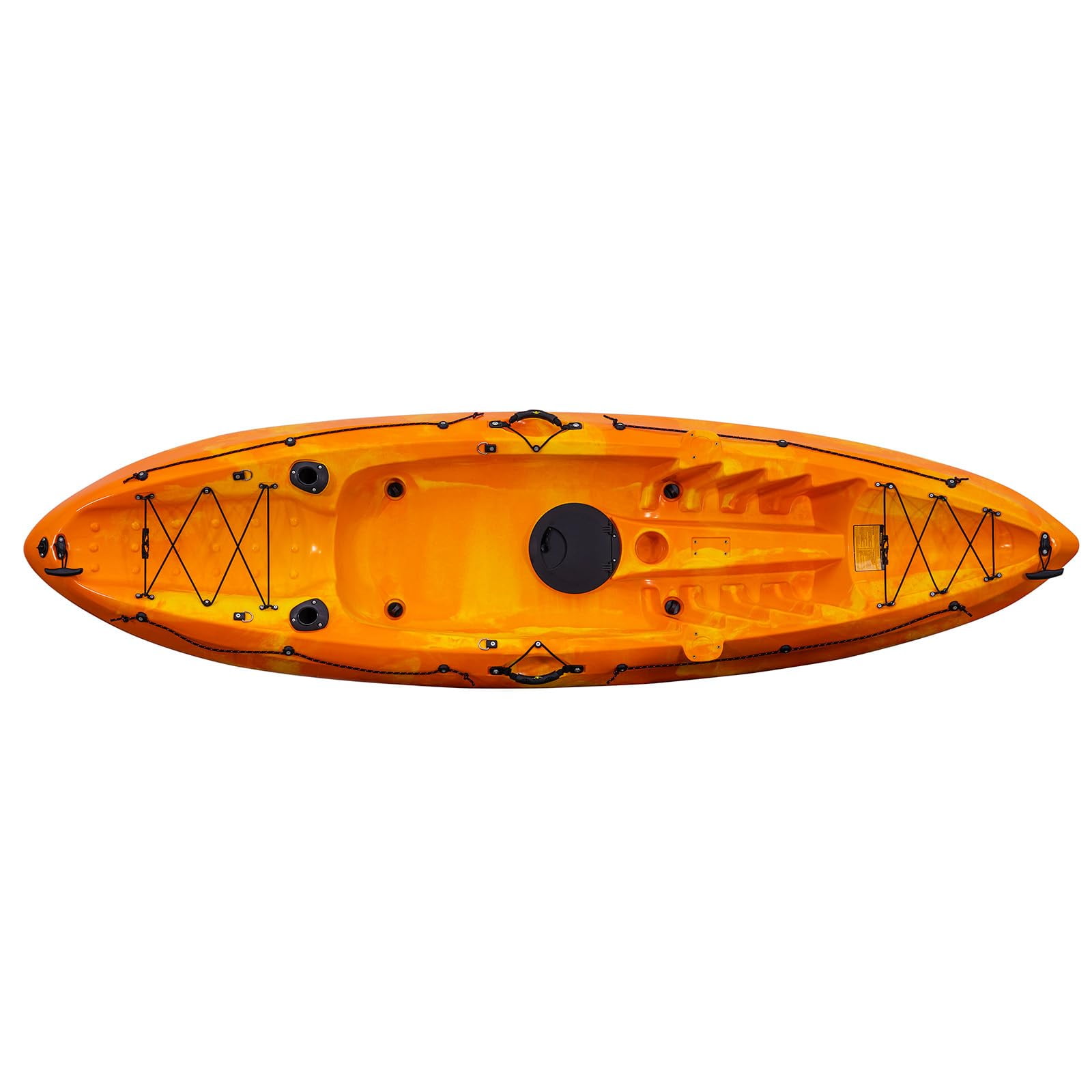 Ataucjin Kayaks, 9.38FT Fishing Kayak with Paddle, Sit on Top Kayak for Adults, Capacity of 308LBS, Hard Shell Recreational Ocean Kayak Boat