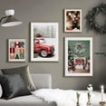 thumbnail image 4 of Carteles e impresiones de galletas de Navidad, arte de pared de figura de rey de coche rojo, pintura en lienzo, decoración de sala de estar, imagen de pared para el hogar, regalo, 4 of 4