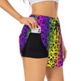 thumbnail image 2 of Disketp Animal Paw Rainbow Print Women's Shorts Workout Shorts for Athletic Gym Running Shorts with Phone Pockets Medium, 2 of 8