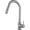 Brushed Silver, variant on Touch on Kitchen Faucet with Pull Down Sprayer, Sensor Kitchen Sink Faucet in Two Water Outlet Modes, 304 Stainless Steel Single Handle Touch Activated Mixer Tap,Matte Black