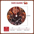 thumbnail image 5 of Lsque Chucky Print Christmas Tree Skirt with Ties and Velcro,Xmas Holiday Decorations, Adjustable Tree Skirt-36", 5 of 6